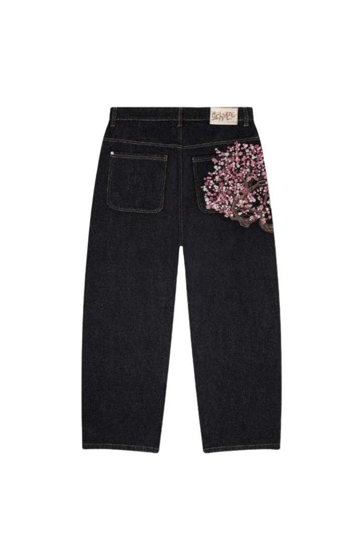 Embroidery Baggy Pants
